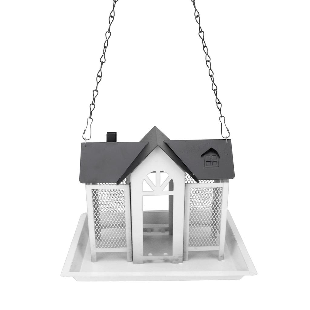 Bird Feeder House for Outside Mesh Wild Bird Feeder Large Capacity Weatherproof Bird Feeding Station Hanging for Garden Yard   Proof
