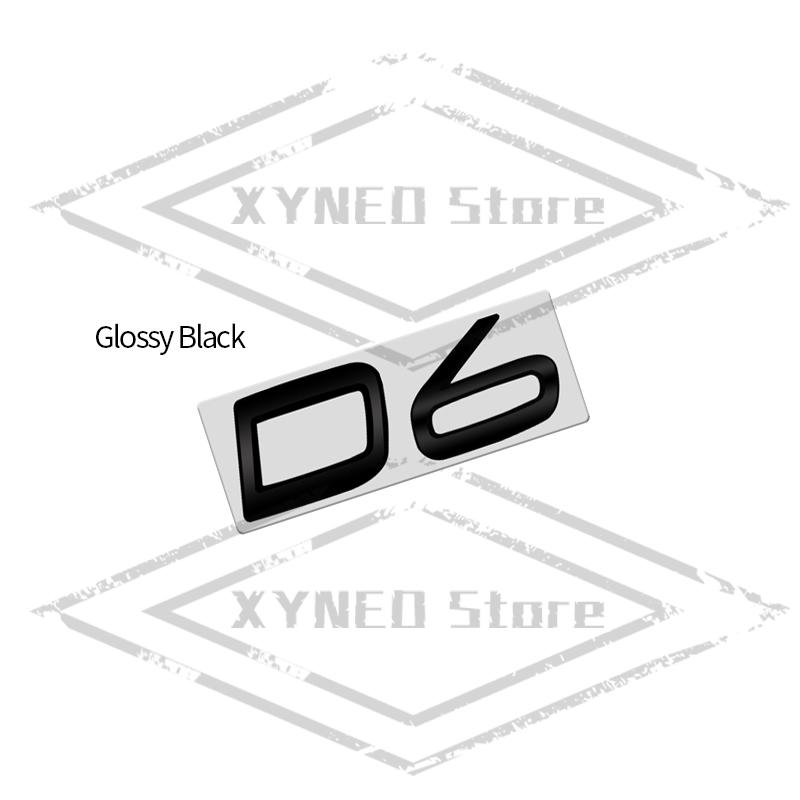 Car Sticker Metal For Volvo XC40 XC60 XC90 XC70 S60 S90 V40 V60 V70 D2 D3 D4 D5 D6 D7 D8 AWD Glossy Black Emblem Trunk Decal