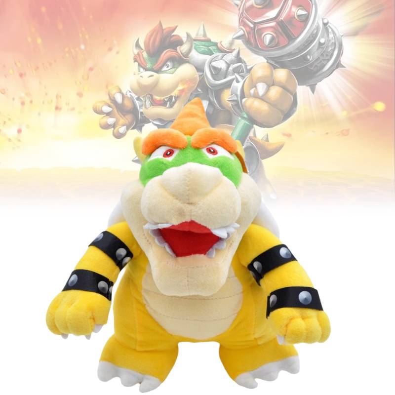 Mario Bros Super Bowser Standing Plush Toy Doll Stuffed Animals Pp Fill Cotton