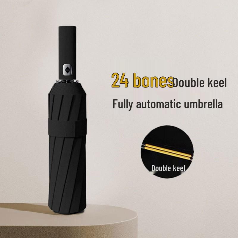 Automatic Dual-Use Folding Umbrella: Premium Sunshade & Rain Protection with Custom Logo