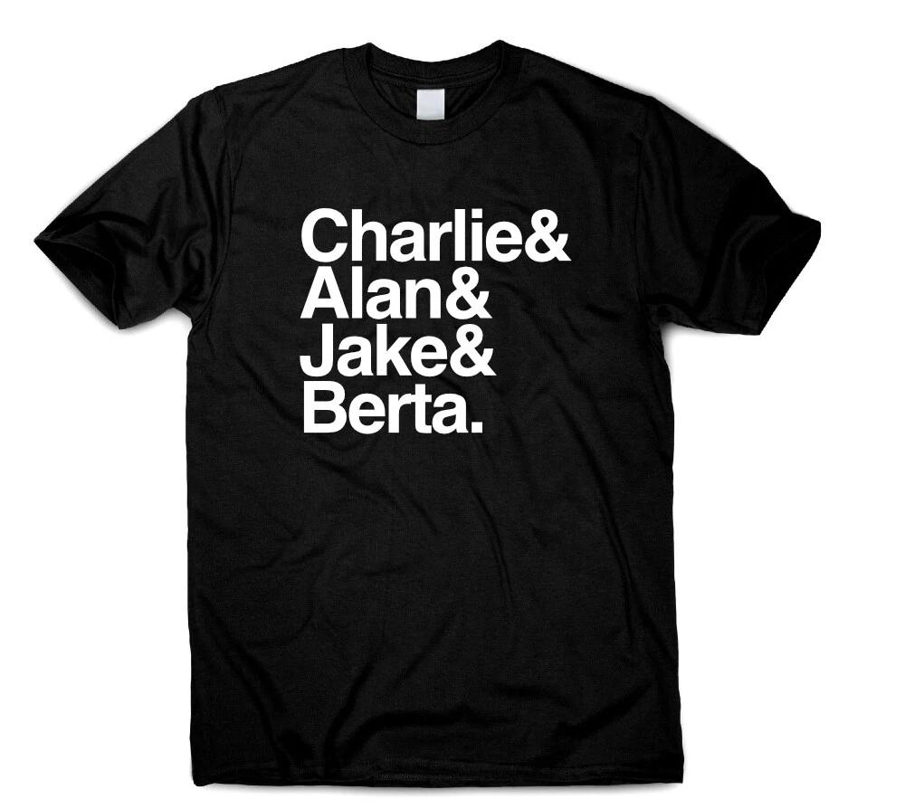 

Charlie Alan Jake Berta Tshirt Two and A Half Men Lovers Characters Gift Present L
