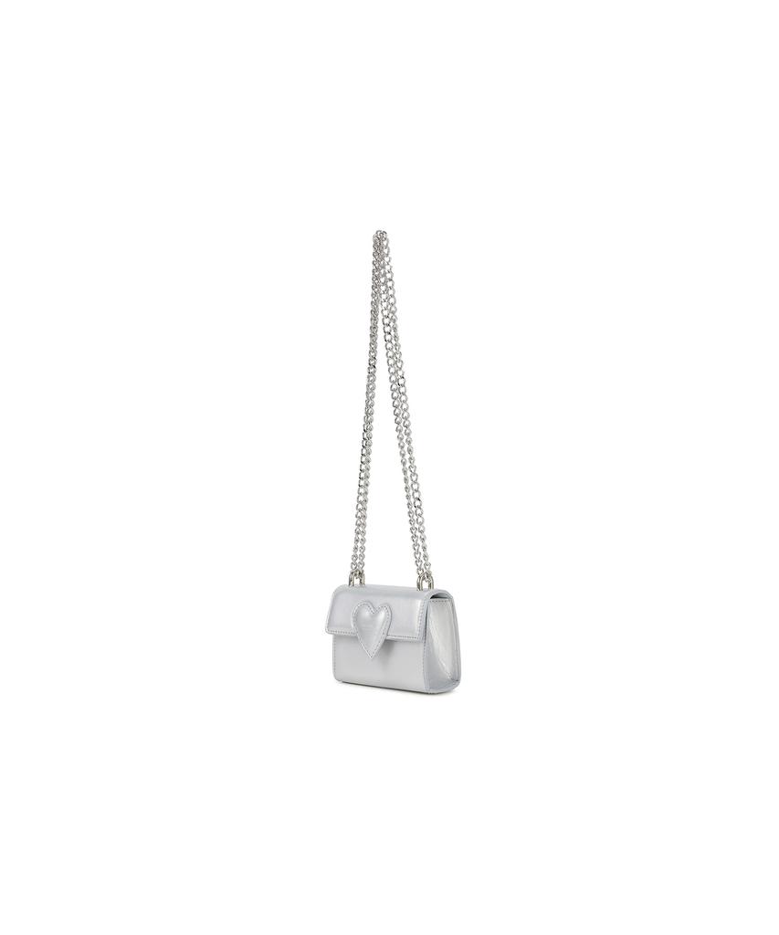 Christine Project Twist Heart Micro Bag(Silver Glass)