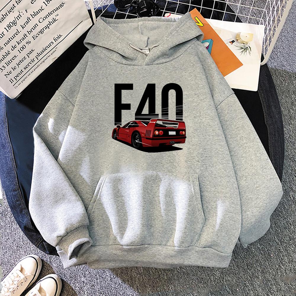 Mode Initial D Unisex/Wo Unisex F40 Auto Hoodies 2021 Unisex Casual Hoodies Sweatshirts Unisex Farbe Hoody Sweatshirt Tops JDM Kleidung