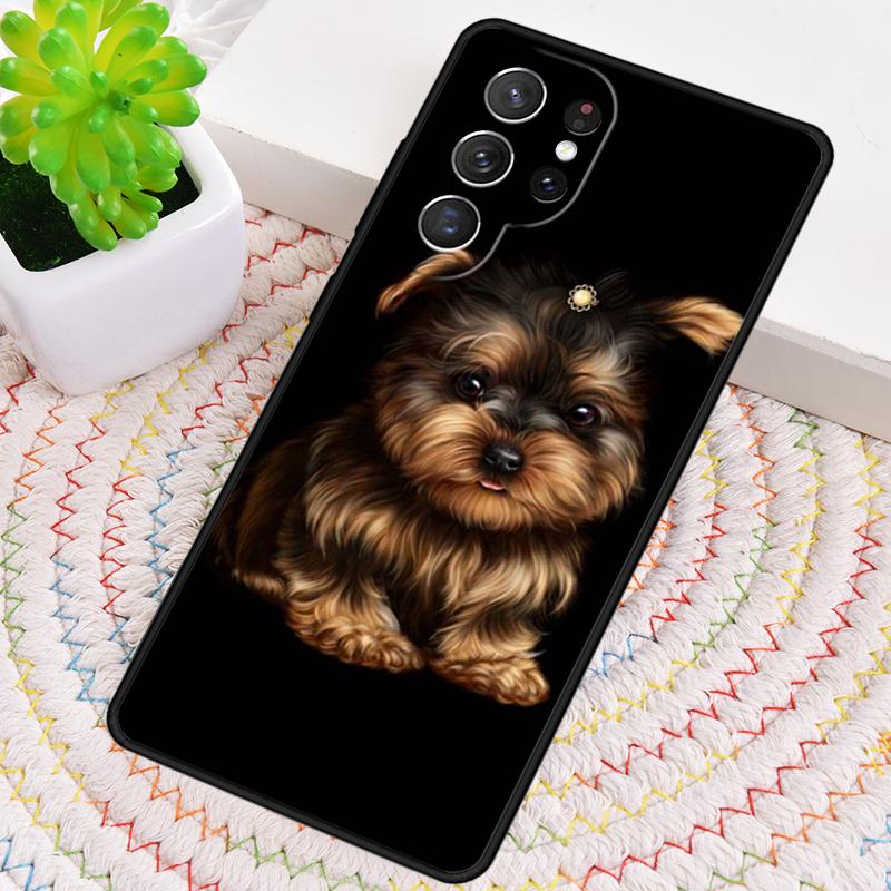 Yorkshire Terrier Yorkie Hund Haustier Handyhülle Für Samsung Galaxy note 10 pro S26 S25 S24 S23 S22 Ultra Plus S21 FE S20 Hülle