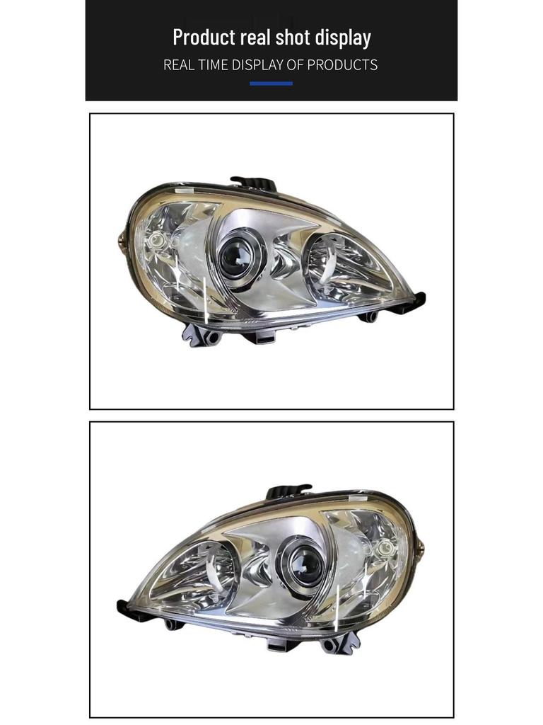 Compatible Front Headlight Lamp for Mercedes ML/GL Class W163 (1638204561/1638204661)