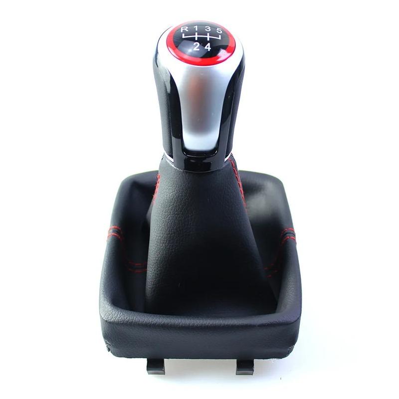 New Gear Shift Knob for VW Polo 9N 9N2 2002 2003 2004 2005 2006 2007 2008 2009 with Lever Shifter PU Leather Gaitor Boot Cover