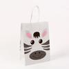 6Pcs Jungle Safari Animals Paper Gift Bags Jungle Theme Birthday Party Decor Candy Cookies Packing Box Kids Baby Shower Supplies