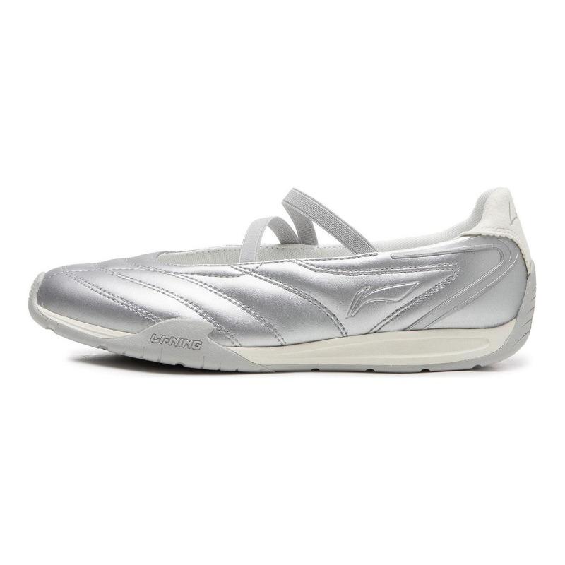 Li-Ning Feilin Ballet Low Top Women Casual Shoes Silver AGLW072-3 35