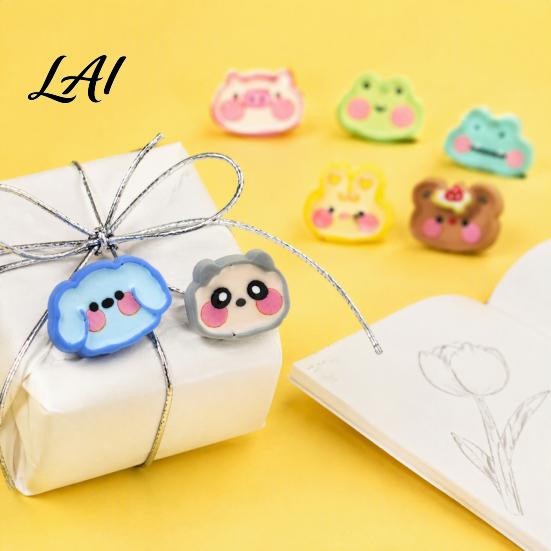 Decorative Resin Fridge Stickers 8Pcs Cartoon Animal Magnets Cute Magnetic Decorations for Refrigerator Whiteboard And Office Creative Ornaments