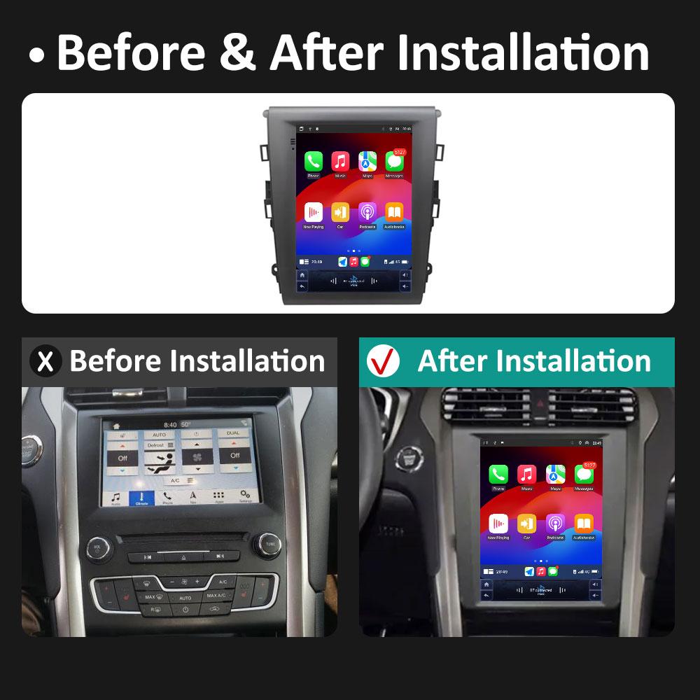 For Ford Mondeo Fusion MK5 2013 2014 2015 2016 - 2018 IPS Touch Screen Android Smart System DSP Stereo Car Multimedia Player 4G