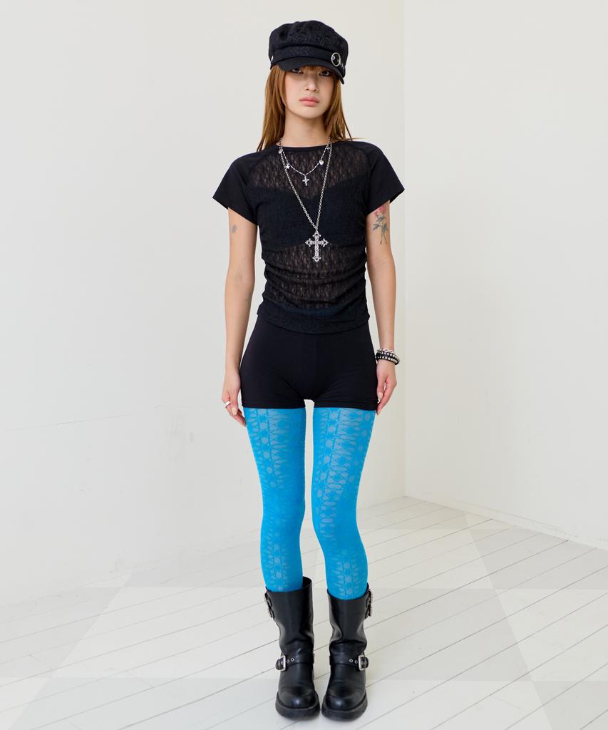 Leoninghai Lace Raglan H/S Tee [Black]