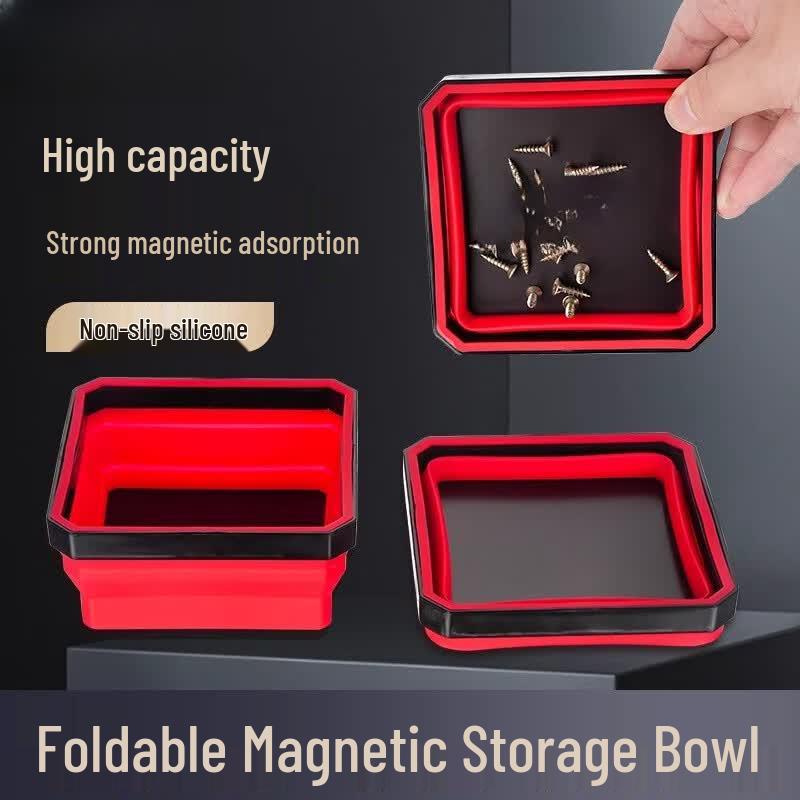 Foldable Magnetic Parts Tray with Strong Magnet Set