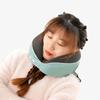 Slow Rebound Neck Pillow Foldable Travel Pillow Neck Support Airplane Pillow Train
