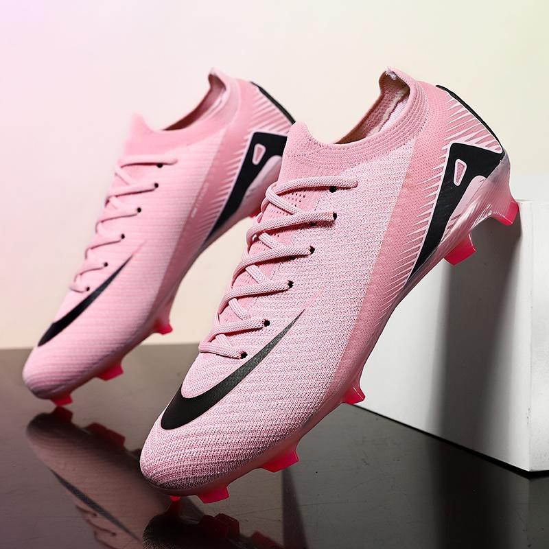 Nuovi Scarponi da Calcio da Uomo Adulti Allenamento Sport Calcio Scarpe Tacchetti Ragazzi Outdoor Tacchetti Lunghi Antiscivolo Traspiranti Partita Comodi