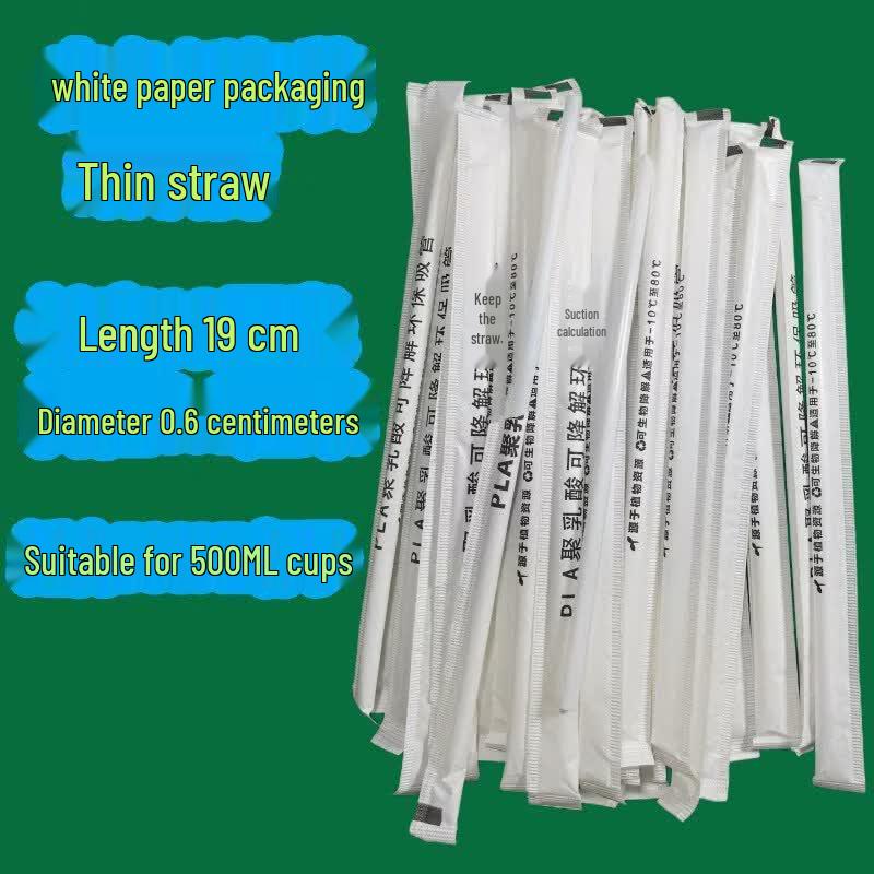 Biodegradable PLA Jumbo Bubble Tea Straws