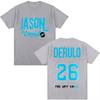 Jason Derulo Last Dance Tour 2026 graphics Cotton shirt unisex Y2k Hip hop Style Retro Summer Mens Short sleeve Top fan gift