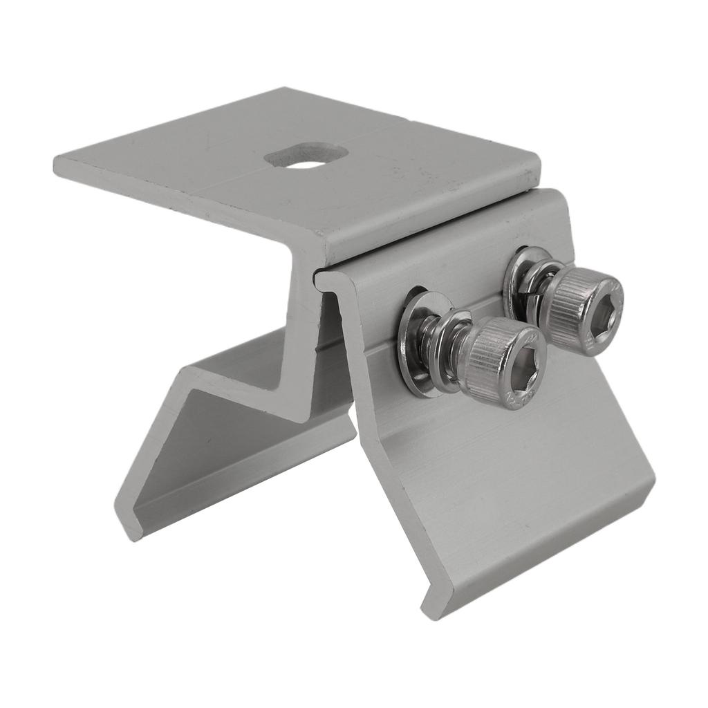 Roof Mounting Clamps Set 14pcs Aluminium Standing Seam Clamps for Solar PV Systems with Stainless Steel Fittings