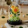 Micro Particle Building Block Bouquet Handmade Gift, Children's Puzzle Toy Handmade DIY Sunflower Desktop Decoration Ornament