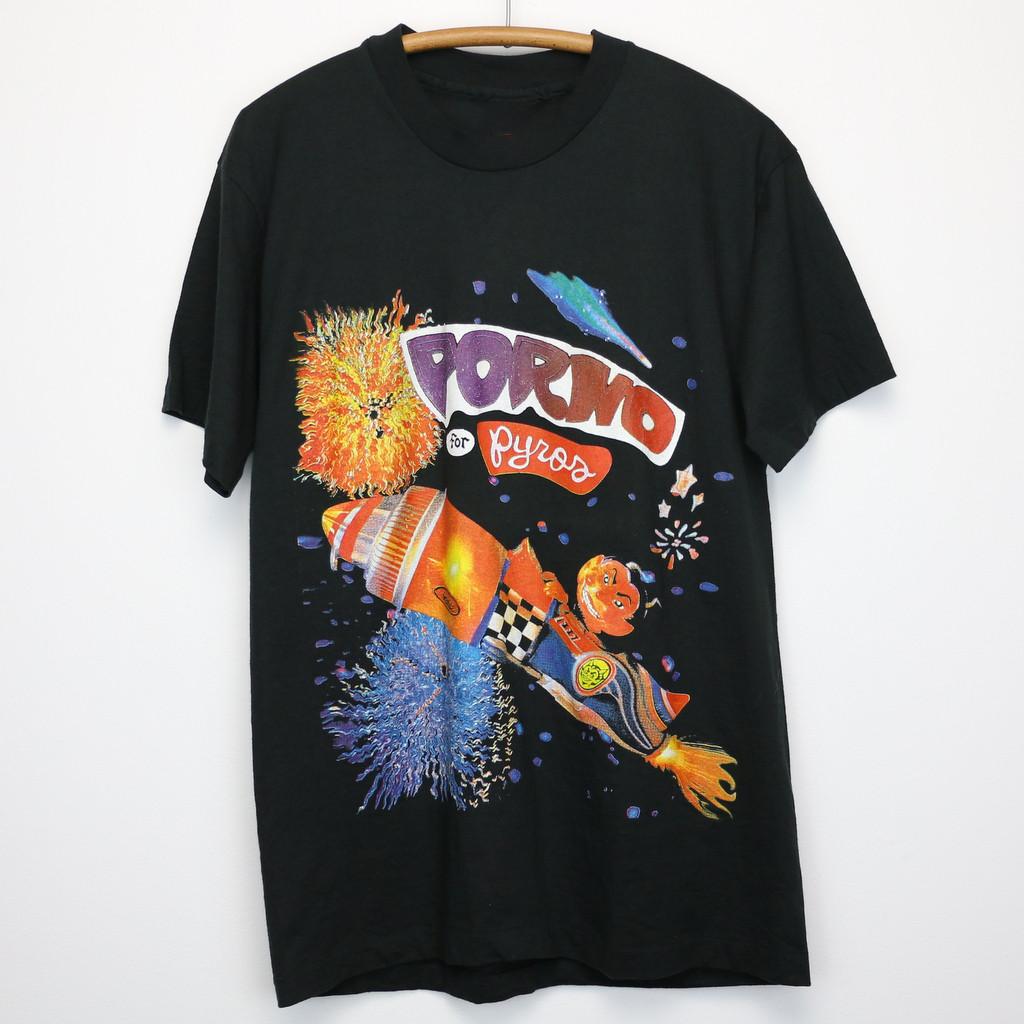 Rare Porno for Pyros Band Gift For Fan Black All Size Tee Shirt BM634