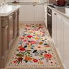 Runner Rug for Hallways Kitchen Non Slip Machine Washable Carpets with Rubber Backing Soft Floral Rugs for Kitchen Decor