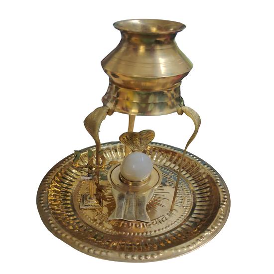 

@ Indian Traditional Set Of Shivling Brass Showpiece