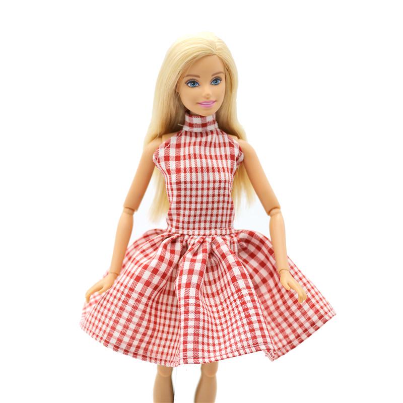 Gonna scozzese alla moda, carina principessa, bambole, vestiti, accessori, puzzle, giocattoli, ragazze, regalo