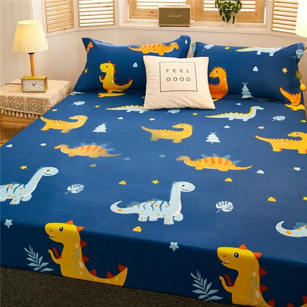 Bedwetz Set Di 2 Coprimaterassi Antiscivolo Per Bambini: Lenzuolo Impermeabile Con Inserti Laterali, 86x91 Cm, Morbido E Trapuntato (Dinosauro)