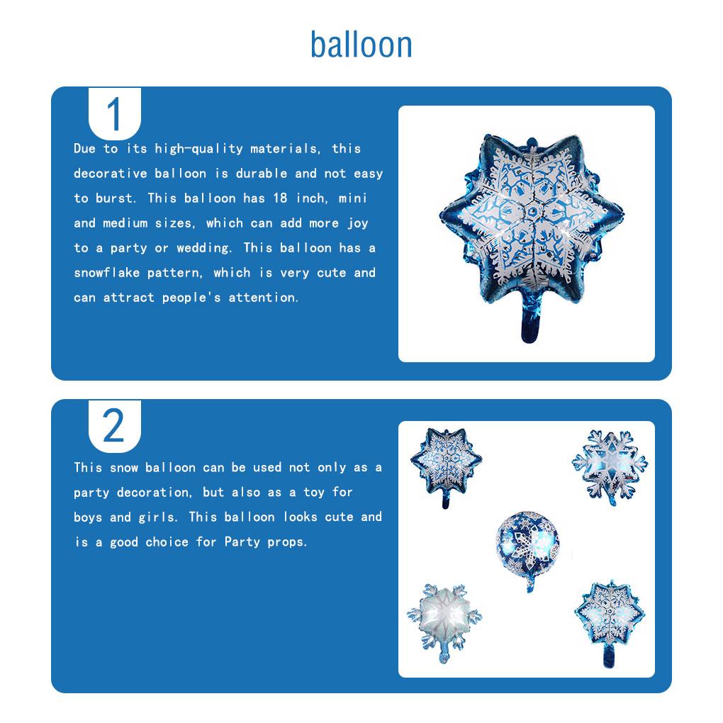 Balloons Birthday Decor Ornament Thicken Surface Home Decors Snowflake Shape Colorful Birthday Balloon 18 Inch Party Fitting