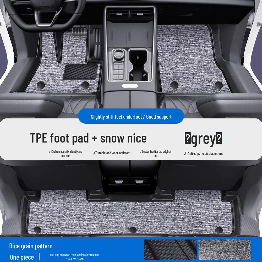 Compatible TPE Floor Mats with Door Sills for Chery Fengyun T10/T11/A8/A8L/A9/A9L - Full Coverage