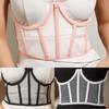 Strap Mesh Transparent Waist And Chest Fishbone Slim Fit For Women Gift Fashion