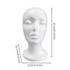 Foam Mannequin Head with Base Versatile Hairpiece Stand Lightweight