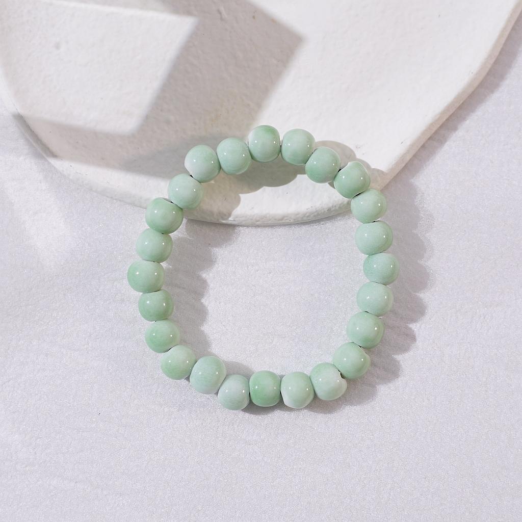 Ceramic new fashion flower glaze bead bracelet multi-color leisure ethnic style student