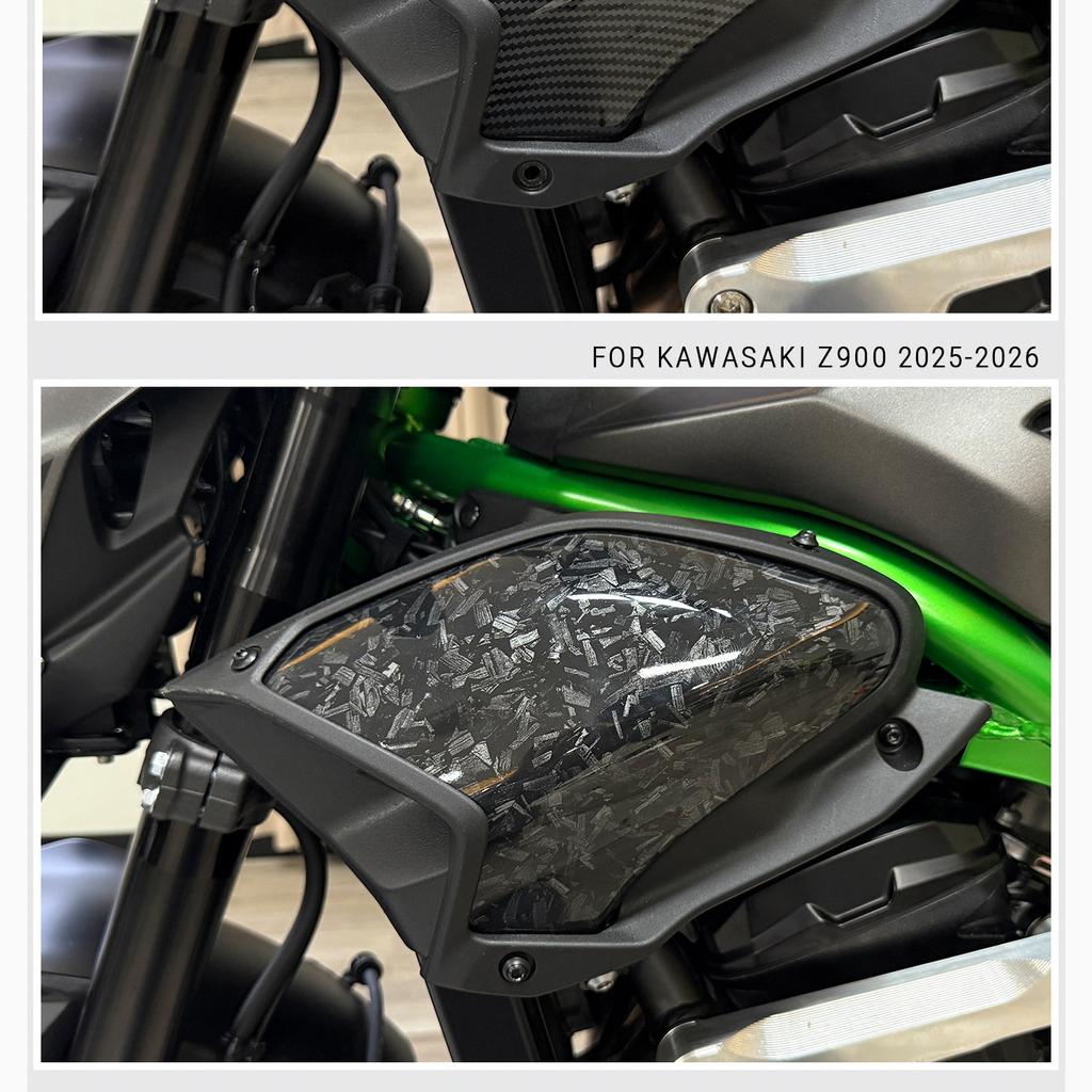 For Kawasaki Z900 Z900SE Motorcycle Radiator Side Cover Spoiler Fairing Aerodynamics Side Wing Cover Z900 Side Cover 2025 2026