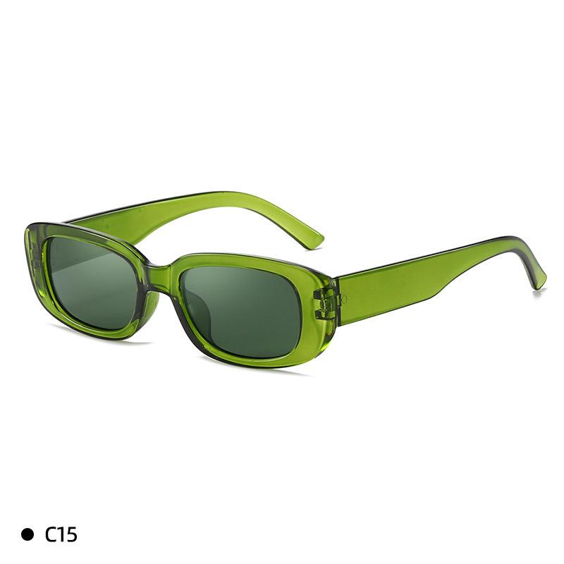 Sport Style Sunglasses Rectangular Frame Lightweight Durable Plastic UV Protection Outdoor Eyewear for Men and Women