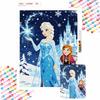 Diamond Painting Elsa and Anna Art Painting Set Handmade Cross Stitch DIY Diamond Art Home Bedroom Wall Decor Gift