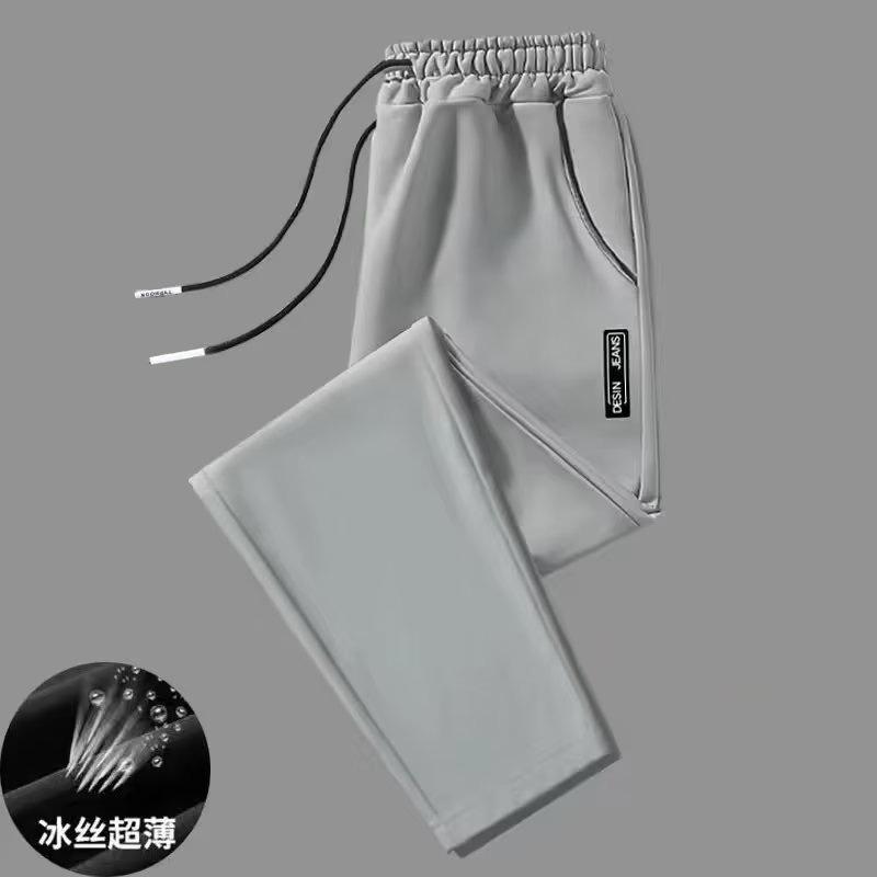 Straight Ice Silk Trousers Source Large Size Casual Trousers