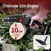 Compact Cordless Electric Chainsaw with Lithium Battery for Home Pruning and Logging