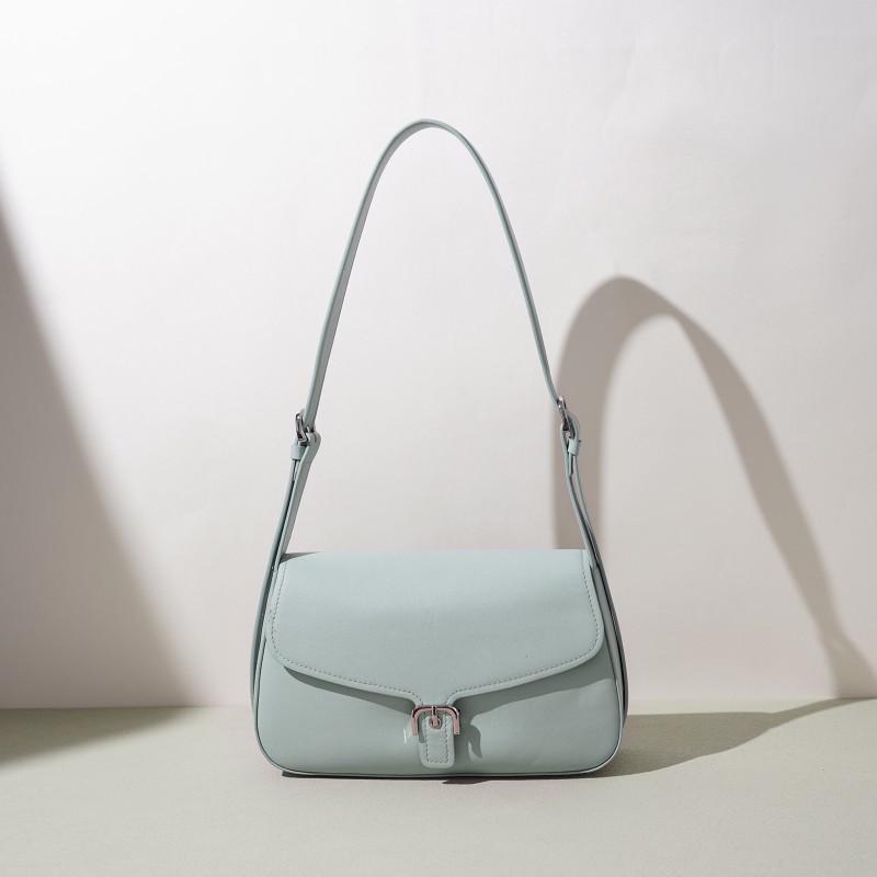 New Bag Korean Niche Small Square High-quality Texture Fashionable Underarm Genuine Leather Casual All-match Shoulder Women