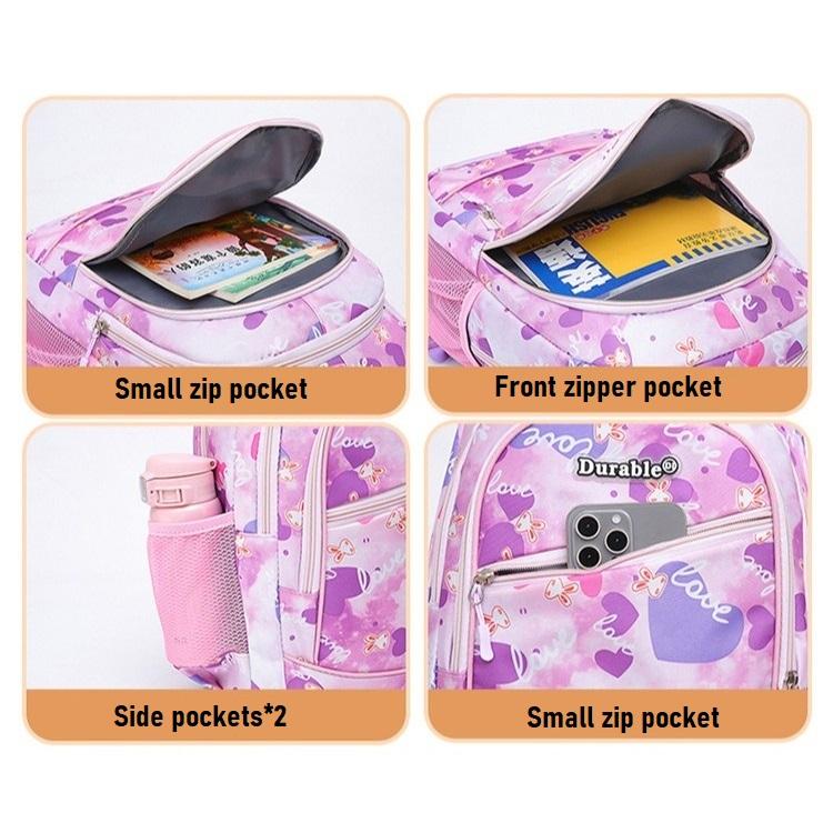 School Backpack and Lunch Bag Set Available in Three Colors