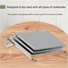 Foldable Aluminum Laptop Stand Ergonomic Notebook Holder For Desk Enhances Stability Heat Dissipation