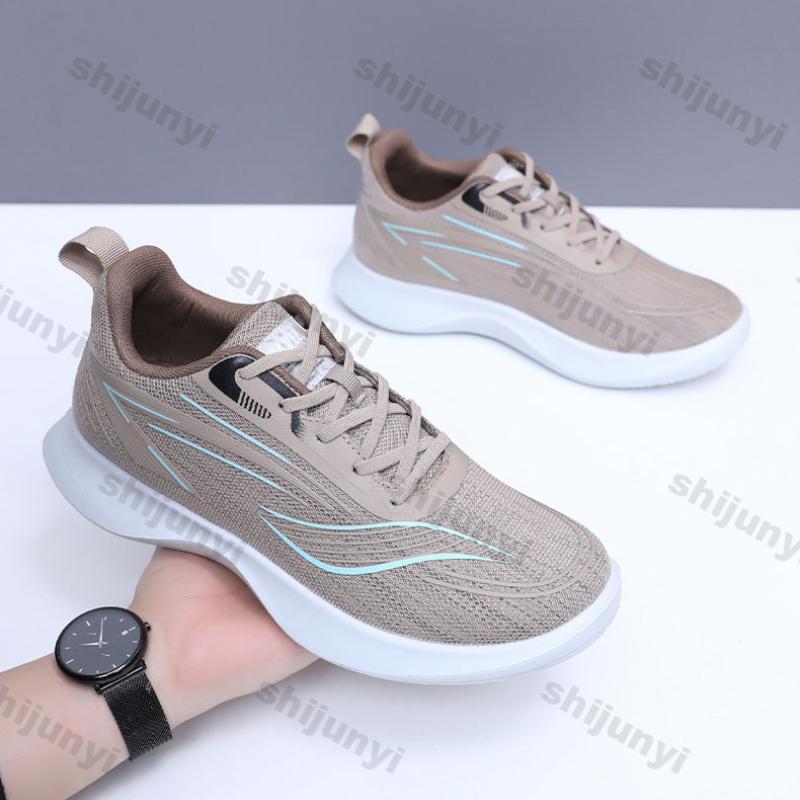 Fashion Men Shoes 2025 Spring Autumn New Breathable Non Slip Platform Sneakers Comfortable Sewing Lace-up Casual Shoes Men Loafer Shoes