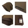 Avirex Knit Cap for Avirex AX Reversible Sweat Military Black Men, Hat, Cap, Style, Reversible,