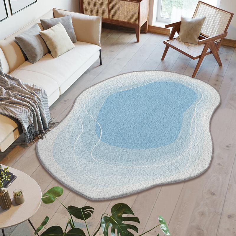 Special-Shaped Creative Carpet Bedside Blanket Living Room Coffee Table Sand Mat Irregular Carpet Fresh Imitation Cashmere Dirt-Resistant Floor Mat