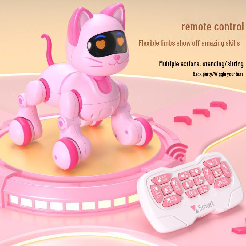 Yingjia 6602 Электронная умная собака-робот и электрическая кошка на пульте управления Детская игрушка