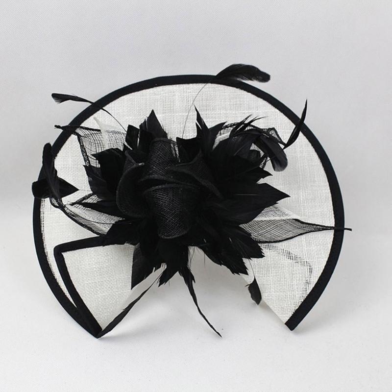 Vintage Fascinator Women Headbands Flower Teas Party Headwear Romantics Handmade for Weddings and Parties