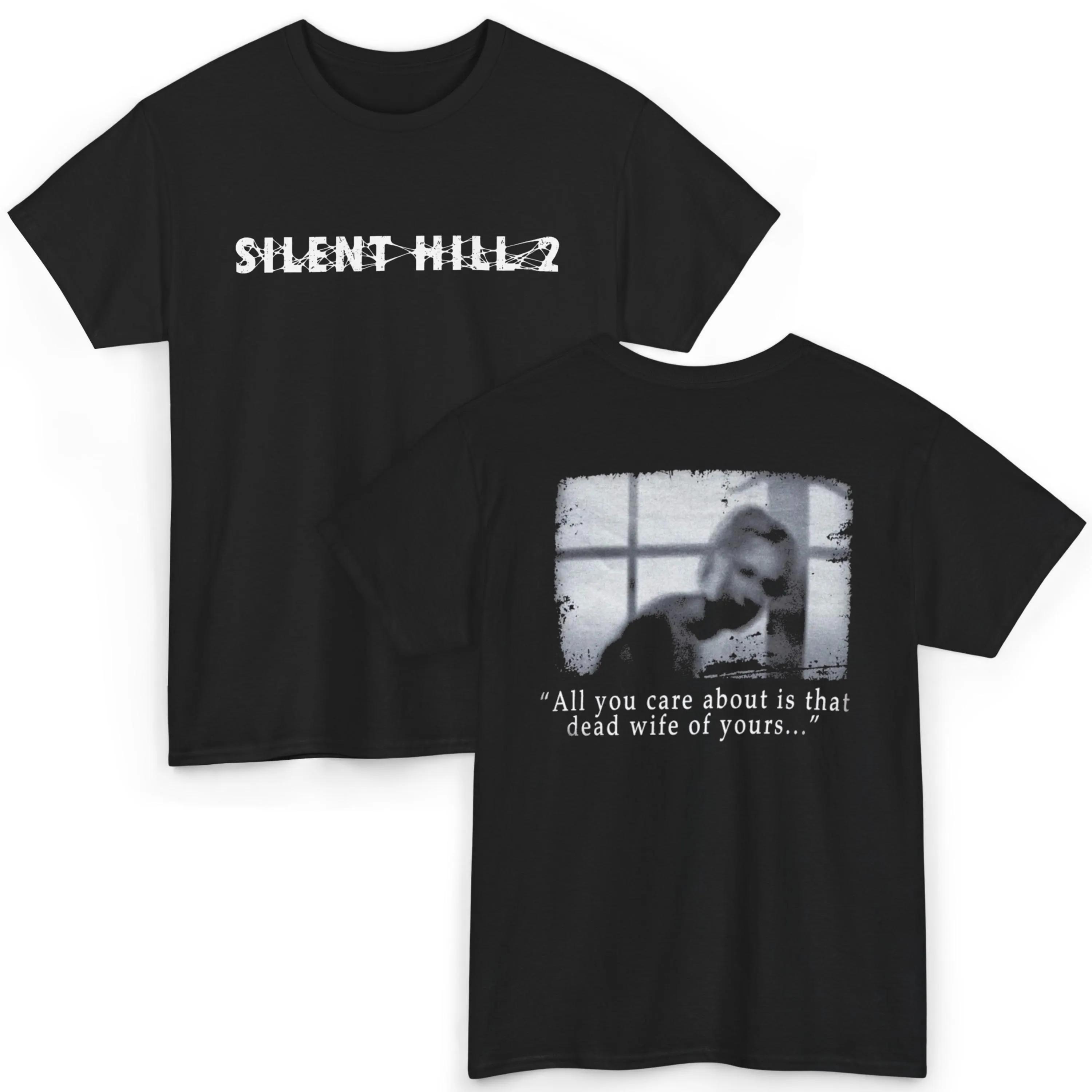 

Silent Hill 2 Tshirt horror game quotes loose and casual style Pure cotton couples allseason street style mens t shirts S