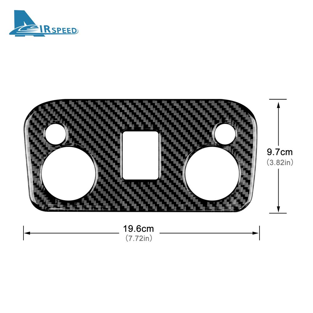 Real Soft Carbon Fiber for Ford Mustang 2015 2016 2017 2018 2019 2020 2021 2022 Accessories Sticker Car Reading Light Cover