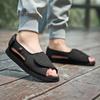 Fashion Adjustable Diabetic Widened Shoes Breathable Non-slip Thumb Valgus Deformation Shoe Elderly Pregnant Feet Swollen Sandals Unisex