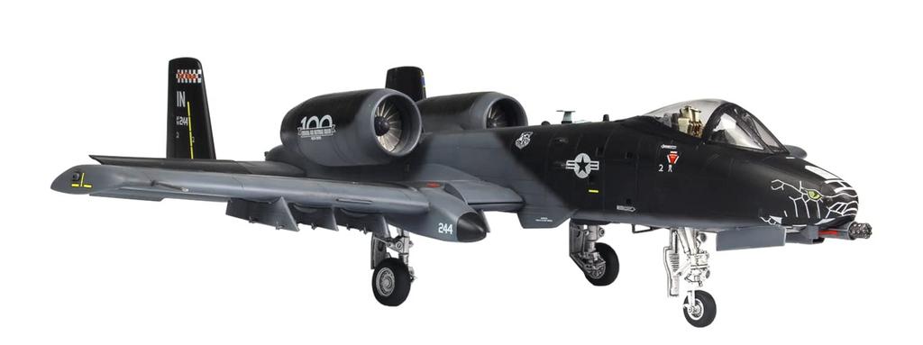 US Air Force Attack Aircraft Thunderbolt II Black Snake Plastic Model Platz/Italeri 1/48 A-10C TPA-7