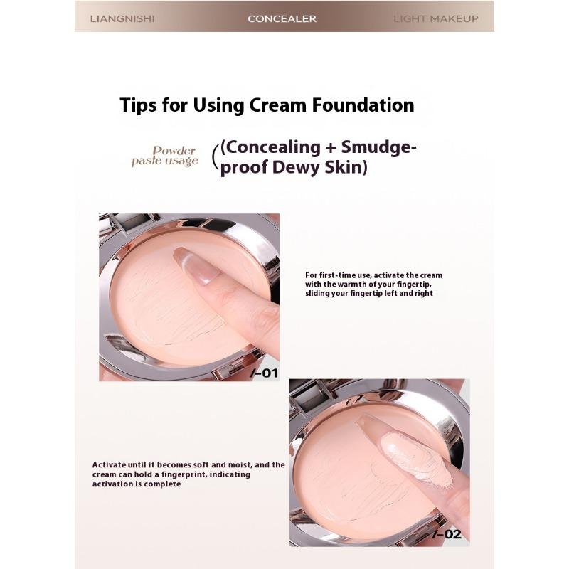 Face Repair Velvet Foundation Cream A Soft Focus Makeup Powder Cream Concealer Oil Control Waterproof Sweatproof Makeup Holding Powder Cream